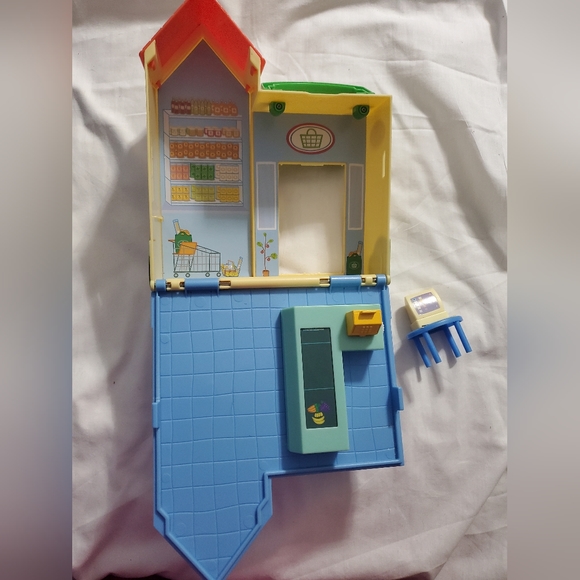 : Huge 33pc Lot of peppa pig toys grocery pizza store car figures school house - Picture 2 of 16